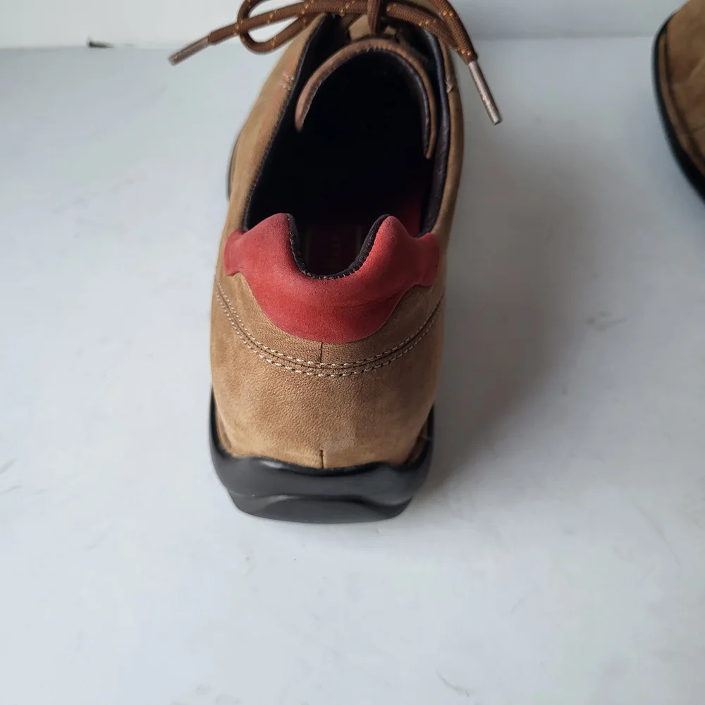 Cole Haan Tan and Red Oxfords